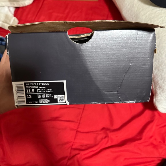 Nike Air Force 1 '07 LX Worldwide Pack Shoes Black White CZ5927-001 Mens Sz 11.5 - Picture 2 of 16